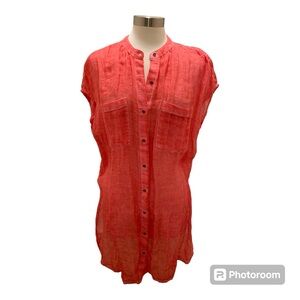 Anthropologie Linen Tunic by Holding Horses Sz M